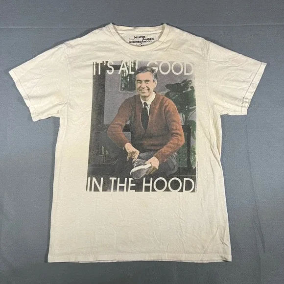 Mister Rogers Neighborhood All Good In The Hood T Shirt Men's M - Picture 1 of 8